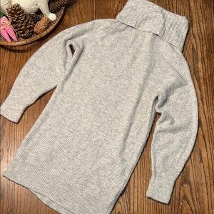 NWOT Express Soft Gray Cowl Neck Sweater Dress